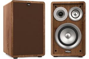 WIIBO ACOUSTICS Wiibo Vintage 6 Nogal Altavoces Estantería 3 Vías 100W Pareja