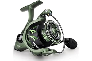KastKing Spartacus II Fishing Reel - New Spinning Reel – Sealed Carbon Fiber 22LBs Max Drag - 7+1 Stainless BB for Saltwater or Freshwater – Gladiator Inspired Design – Great Features - Stryker Green