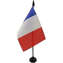 AZ FLAG Bandiera Da Tavolo Albania 21x14 cm - Piccola Bandierina Albanese 14 x 21 cm