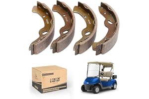 10L0L Golf Cart Brake Shoes, Set of 4, E-Z-Go Medalist/TXT 97+, Workhorse 96+, Yamaha G2-G22 94-06