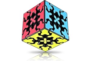 AOVNEA Speed Cube 3x3, Gear Cube & Zauberwürfel Original Stickless Anti Stress 3D Puzzle Twist Puzzle, Geduldspiele für Kinder Erwachsene Anfänger Beruf Weihnachten Geburtstag Halloween, Quadratisch