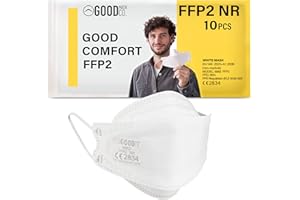 Good Mask Co. Good Comfort Adult FFP2 Face Masks, Disposable and Comfortable Face Masks