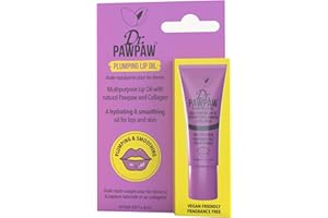 DR. PAWPAW ORIGINAL BALM Dr.PAWPAW Plumping Lip Oil Multi-Purpose Hydrating and Smoothing, Natural No Fragrance Oil for Lips & Skin Beauty Finishing (8 ml)