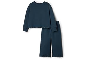 Amazon Essentials x Sofia Grainge Baby und Mädchen Set aus Hose und Oberteil aus French Terry