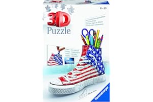 Ravensburger Puzzle 3D 12549 Ravensburger Amerykański Trampek 108 Elementów Puzzle 3D (12549) Dla Dzieci I Dorosłych. Technologia Easy Click - Każdy Element Pasuje Idealnie