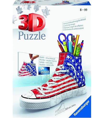 Puzzle - 3d Ravensburger - Pot à Crayons - Union Jack - A Partir De 6 Ans Puzzle 3d