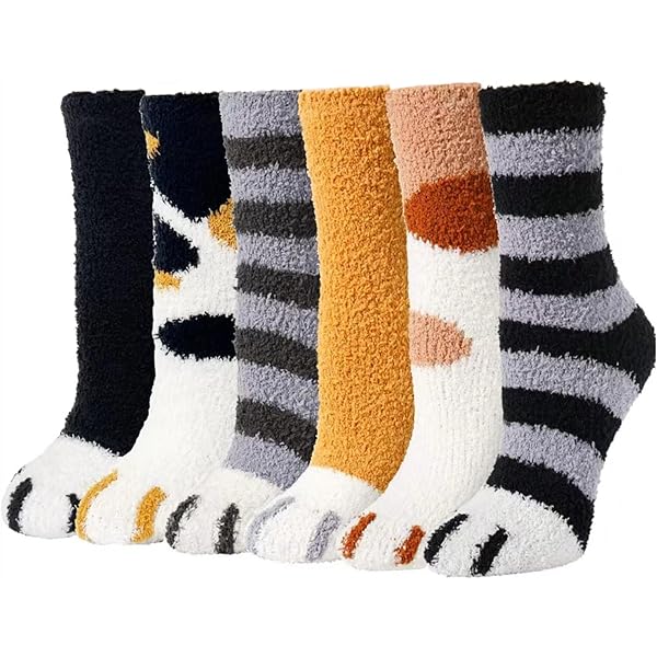 Calzini Cat Calzini Zampe Di Gatto Morbidi Paia Calze