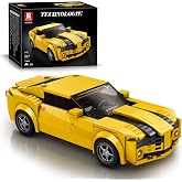 Reobrix 818 Chevrolet Camaro Yapı Taşları Seti, 1:24 &Ouml;l&ccedil;ekli Bumblebee Model Araba Yapı Kiti, Gen&ccedil;ler ve Yetişkinler i&ccedil;in Yar