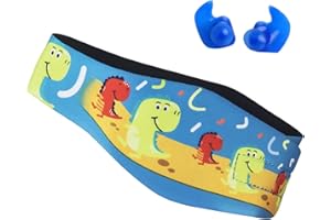 NOHLERLIFE Swimming Headband for Babies, Toddlers, Kids, Adults - Designed for Swimmer's Ears - Elastic Swim Hair Guard & Ear Guard - Keep Water Out, Hold Earplugs in Waterproof Band