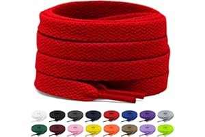 Shecret 2 pary płaskich sznurowadeł o szerokości 8 mm, płaskie sznurowadła, zamienne, odporne na rozerwanie sznurówki do butów sportowych, biegania, dorosłych, dzieci, poliester