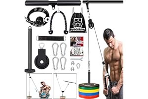 Taeku Carrucola Palestra, Multifunzione LAT Machine Palestra Dischi Palestra Accessori per Curl Bicipiti Estensioni Tricipiti Fitness Palestra