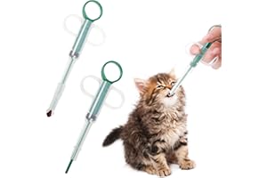 UICCVOKK 2 Packs Pet Pill Plunger Popper for Small Cats Dogs, Pill Dispenser Liquid Shooter Pet Feeder Soft Tip Tablet Syringe Pusher Animal Medicine Feeder for Feeding Accessories