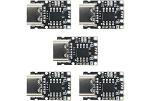 STARMAKER 5pcs TP4057 USB C Module chargeur de Batterie TP4056 18650 USB 5V 1A LiPo pile 3.7V avec protection court-circuit et anti décharge profonde
