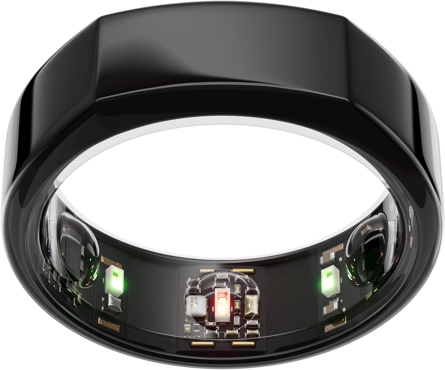 Oura Gen3 Heritage Smart Ring - Size 7, Black | Sleep, Heart Rate and Fitness Tracking Wearable - Up to 7 Day Battery Life - iOS/Android Compatible - Size First with Oura Sizing Kit