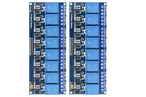 BGTXINGI 2Pcs 8 Channel Relay With Light Coupling 12V Expansion Plate Load Controlled Switch Supports AVR/51/PIC Control