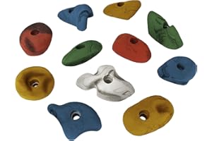 ‎ALPIDEX ALPIDEX 11 Klettergriffe | Griffe Größe L, M | Klettersteine | Klettergriffset | Verschiedene Ausformungen Farben