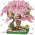 KASTWAVE Cherry Blossom Bonsai Tree Building Set, Japanese Sakura Tree House Model Sets for Adults, 2028Pcs Mini Micro Bricks Collectible Creative Gift for Teens Girls 14+