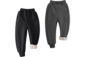 BIG ELEPHANT Fleece-gefütterte Jogginghose für Jungen und Mädchen, sportliche Jogginghose aus weicher Baumwolle für Jugendliche, aktive Basic-Hose für Kinder mit Taschen