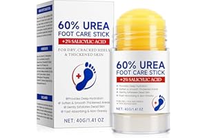 CIAIPLW Urea Fußcreme 60%, Urea Fußbalsam Stick für Trockene, Rissige Fersen & Verdickte Haut, Spendet Feuchtigkeit & Pflegt die Füße, Macht die Haut Weich, Peelt Abgestorbene Haut, Glättet die Haut