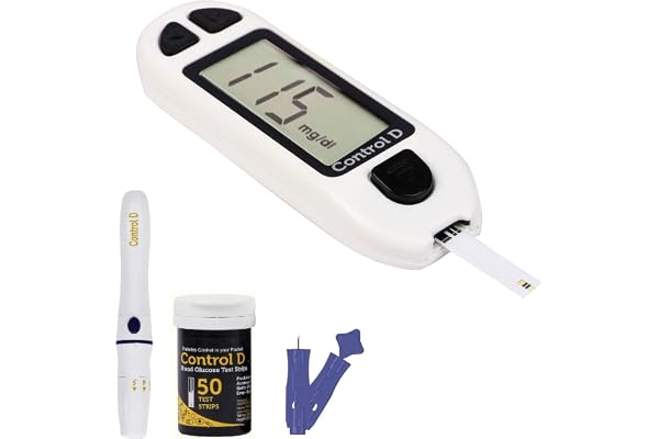 Control D White 50 Strips & Glucometer