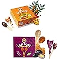GO DESi POPz with Bitz | Masala Jamun | 50 Pcs | Fruit Snacks | Java Plum | 400 gm & GO DESi Imli Pop Tamarind & Jaggery Candy | 50 Pieces | Tangy Imli | Imli Candy | Lollipop | Digestive Candy