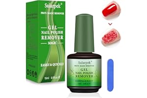Sularpek Środek do usuwania lakieru do paznokci, 1 szt., zmywacz do paznokci żelowych, do usuwania lakieru żelowego, łatwy i szybki