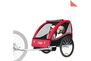 Tiggo VS 50201 Remorque pour Enfants Remorque de Velo Biplace Enfants Tout-Terrain