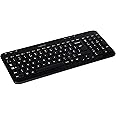Logitech K360 Compact Wireless Keyboard for Windows, 2.4GHz Wireless with USB Unifying Receiver, 12 Programmable F-Keys, Spac