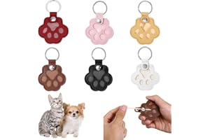 Hpmjz 6 Pcs Cat Dog Hair Keychain Pet Fur Keepsake Furever Keychain Unique Pets Memorial Collection Gifts Cute Paw Keychains Holds Pets Fur Cute Backpacks Paw Charm Keychains for Pet Lover