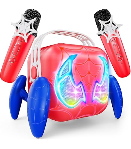 Spider Hover Ballon de Football, Jeu d'Intérieur, Cadeaux pour Enfants | Lumières LED, Rechargeable, Cadeau Noël Anniversaire pour 3 à 8 Ans Garçons et Filles