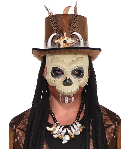 Widmann Teufels-Halbmaske Aus Stoff – Für Halloween, Karneval & Mottopartys, Einheitsgröße