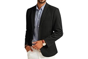 PJ PAUL JONES Mens Jacket Casual Sports Coats 2 Buttons Knit Blazer Regular Fit