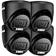 ANNKE 4-Packed HD-TVI 1080P Home Security Surveillance Cameras, 2MP Day Night Vision, Smart Color Night Vision, IP67 Weatherproof Housing