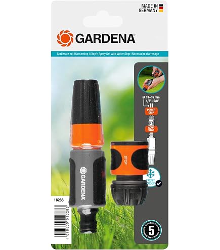 Lot De 5 Raccords Rapides Gardena Pour Tuyau D'arrosage – Compatible 1/2" Et 1/2"