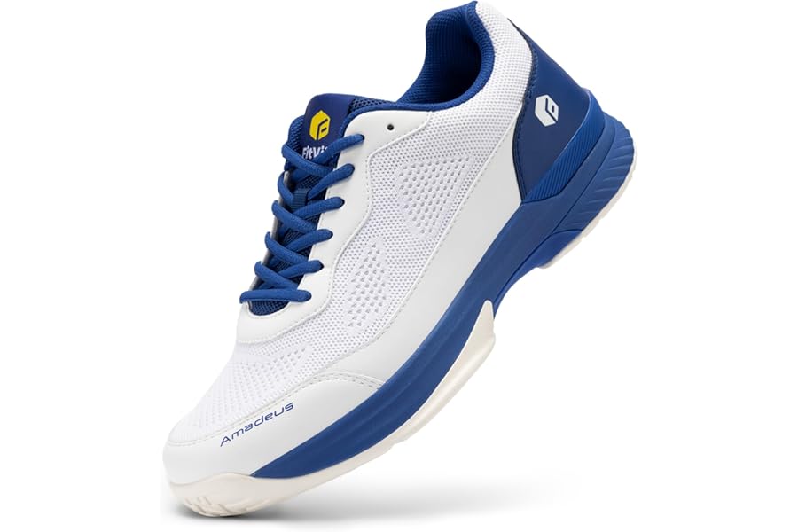 FitVille Mens Extra Wide Tennis Trainers Badminton Squash Shoes with Arch Support for Pickleball Volleyball