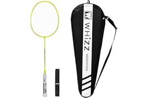 BAIHUALIN Whizz High Modulus Graphite Badminton Racket (77G 26LBS) with Grip Tape & Carrying Bag