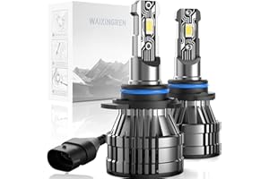 WAIXINGREN 9012 HIR2 Headlight Bulb, 60W 26000 LM 400% Brightness 6500K for Led Headlight Bulbs, Waterproof IP68 Halogen Replacement, Plug and Play (9012/HIR2)