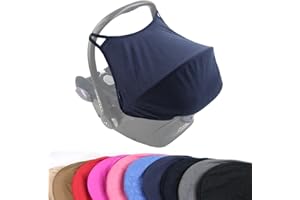 BAMBINIWELT Sonnenverdeck UV50+ für Maxi-Cosi Cabriofix, Sonnendach Babyschale, Autositz VELOUR (dunkelblau VELOUR) XX