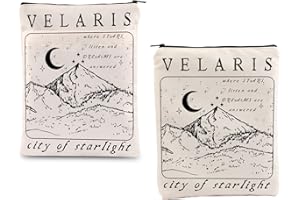 FOTAP ACOMAF Inspired Gift Acotar Velaris Book Sleeve Women City of Starlight Gift Vintage Stars Graphic Book Sleeve Acotar Merch Book Lover Gift Velaris Gift (Velaris Whithe bs)