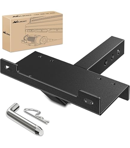 OBNAUX Rock Front Bumper With Built-in Winch Plate, LED Lights & D - Foto 5