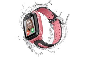 imoo Z1 Kids Smartwatch Phone, 4G Video & Calls and GPS Tracking with Real-Time Location Smart Watch, IPX8 Waterproof, Long Battery Life, Class Mode and Stranger Rejection, Family Chat Support(Pink)