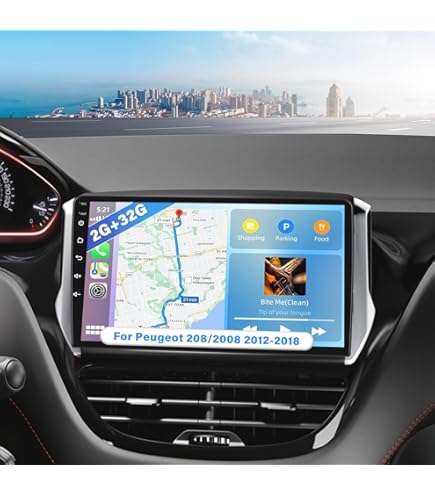 10.1 Inch Android 14.0 GPS Navigation Radio For 2014-2016 Peugeot 2008 With HD Touchscreen Bluetooth