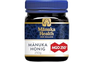 ‎MANUKA HEALTH Manuka Health - Manuka Honig MGO 250+ (250 g) - 100% Pur aus Neuseeland mit zertifiziertem Methylglyoxal Gehalt (1er Pack)