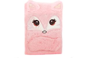 TPIVG Bambina Diario, Carino Ragazze Peluche Diario Segreto, Diario con 160 Pagine Foderate per Scrivere e Disegnare, Regalo Di Natale Di Compleanno