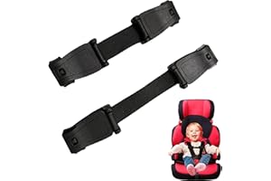 NUDFSY Anti Escape Car Seat Strap, 2 Pcs Car Seat Safety Clip, Safety Strap Prevent Kids Taking Their Arms Out of Kid Car Seat/High Chairs/Strollers/Kid Reins/High Chairs Kid Reins(Black)