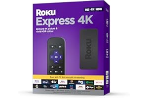Roku Express 4K Lecteur multimédia en Streaming HD/4K/HDR Noir
