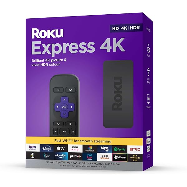 Roku Express HD Streaming (2023) | Cavo HDMI Incluso, Telecomando Standard, Wi-Fi Veloce, Configurazione Guidata, Per TV HD