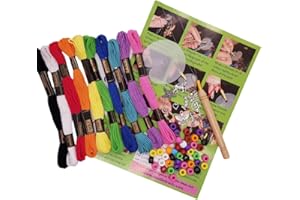 DOODLE BRAIDS Hair Braid Wrapping Set for Girls. Hair Extension Accessories. Hair Kit Styling Gift - Kit to Make 10 Hair Wraps