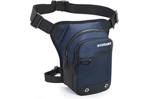 Faneam Borsa da Gamba Moto Impermeabile Marsupio Sportivo Borsa da Gamba Tattica Multifunzionale Marsupio Cosciale Uomo Donna per Ciclismo Escursionismo Campeggio Arrampicata