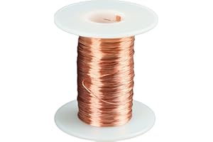 FONYET 100m Kupferdraht Isoliert 0,3 mm Kupferlackdraht Lötbar Magnet Wickeldraht für Transformatoren Induktivitäten Motoren Lautsprecher